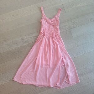 Pink and White Gingham Dress size small